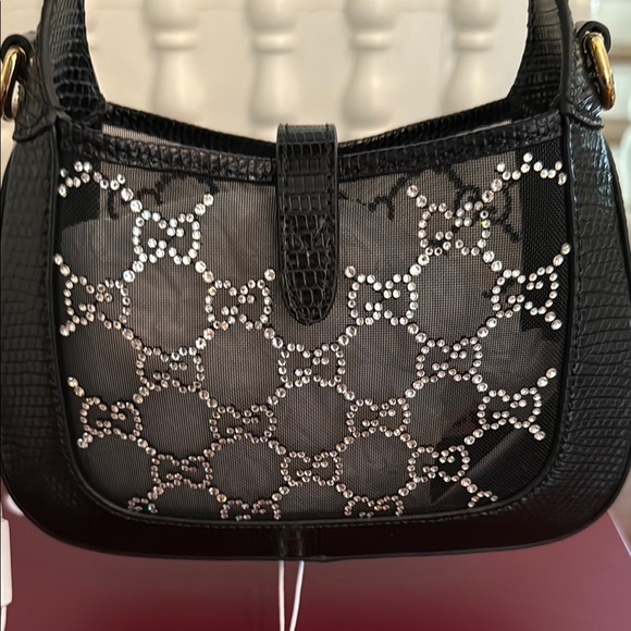 SOLD LIMITED LIZARD GUCCI CRYSTAL GG JACKIE 1961 - Picture 8 of 16